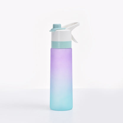 Sprühwasserflasche für Mädchen, Outdoor-Sport, Fitness, Wasserbecher, große Kapazität, Sprühflasche, Trinkgeschirr, Reiseflaschen, Küchenhelfer