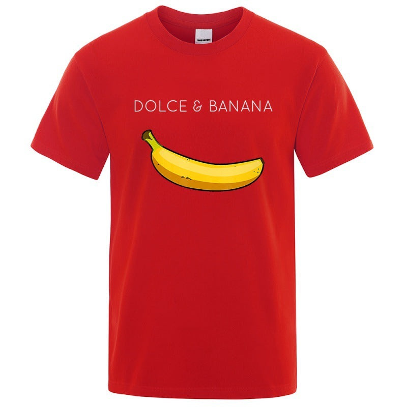 Dolce Banana Fashion Print Herren T-Shirts