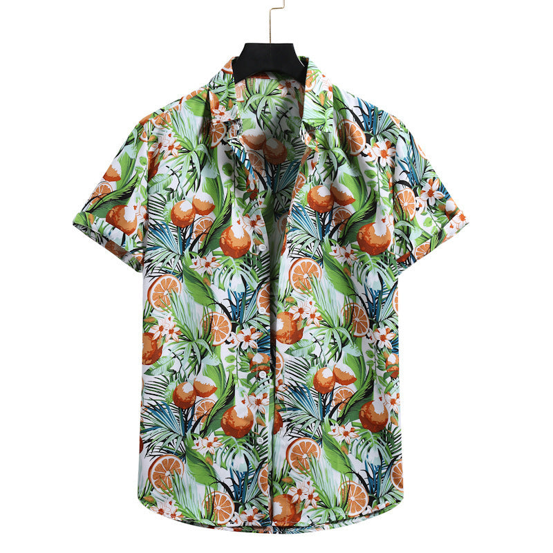 Herrenhemd Hawaii Revers