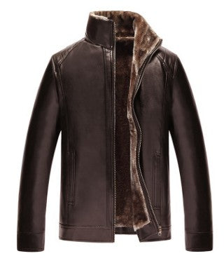 Men's Winter Leder Jacke