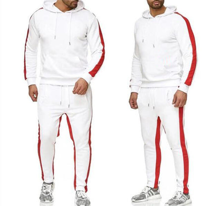 Contrast and stitching sportswear set