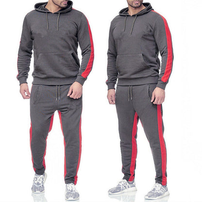 Contrast and stitching sportswear set