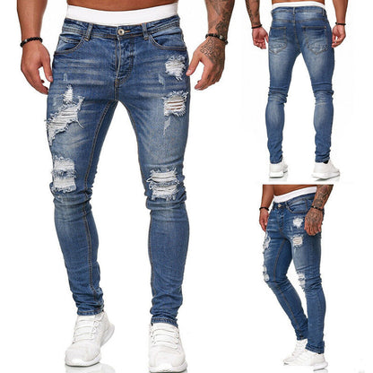 Abgenutzter weiße Cowboy jeans