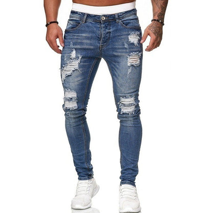 Abgenutzter weiße Cowboy jeans