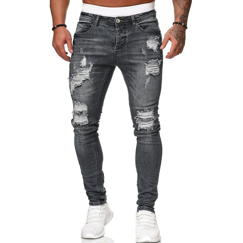 Abgenutzter weiße Cowboy jeans