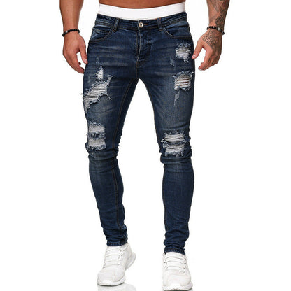 Abgenutzter weiße Cowboy jeans