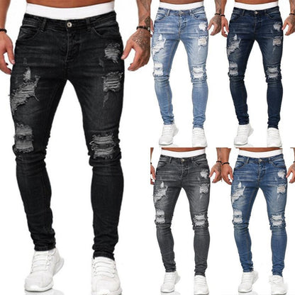 Abgenutzter weiße Cowboy jeans