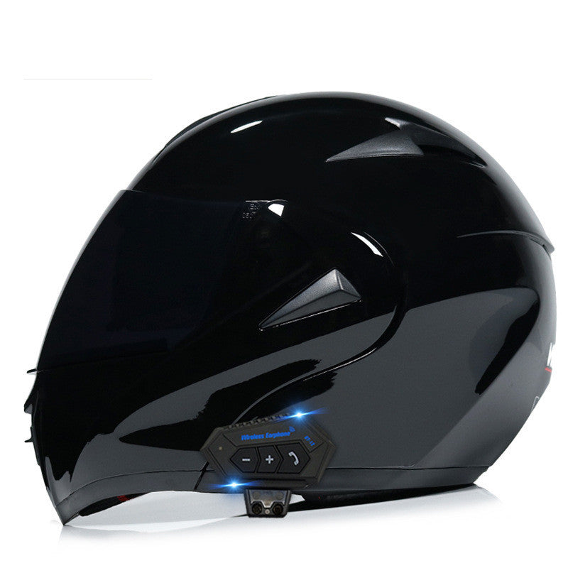 TUGEND Elektrische Motorrad männer und frauen Bluetooth Helm Doppel Spiegel Winter Helm