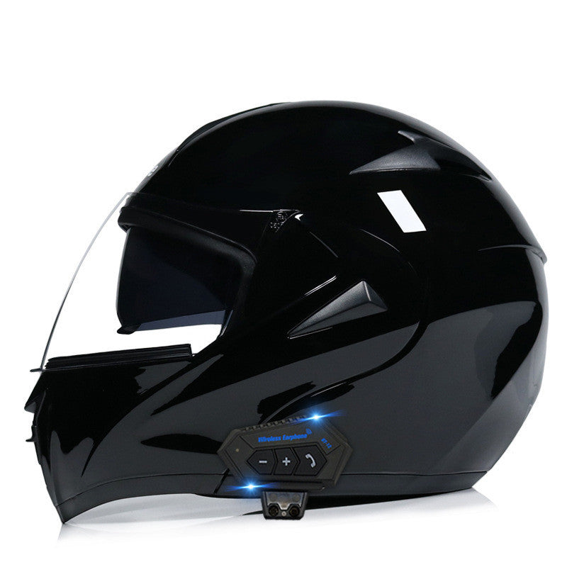 TUGEND Elektrische Motorrad männer und frauen Bluetooth Helm Doppel Spiegel Winter Helm