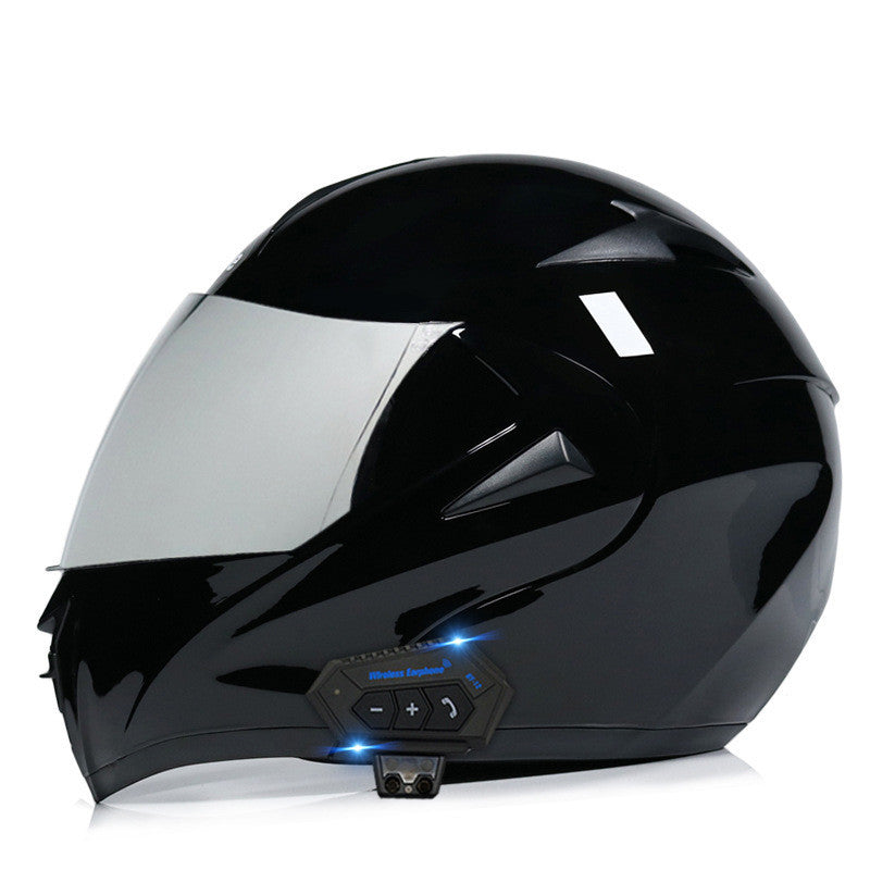 TUGEND Elektrische Motorrad männer und frauen Bluetooth Helm Doppel Spiegel Winter Helm