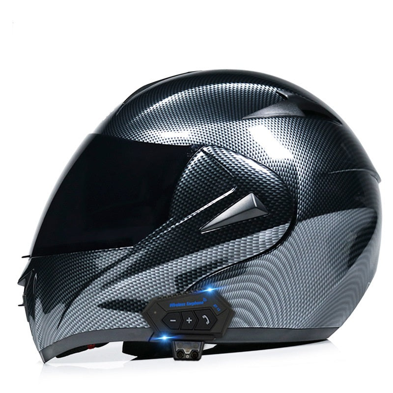 TUGEND Elektrische Motorrad männer und frauen Bluetooth Helm Doppel Spiegel Winter Helm