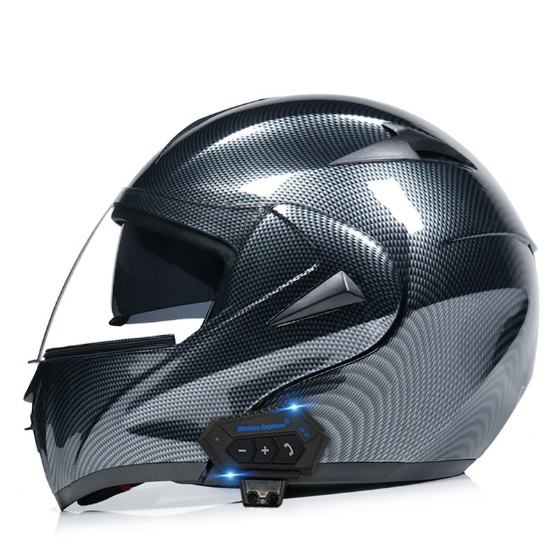 TUGEND Elektrische Motorrad männer und frauen Bluetooth Helm Doppel Spiegel Winter Helm