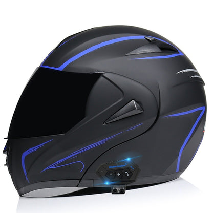 TUGEND Elektrische Motorrad männer und frauen Bluetooth Helm Doppel Spiegel Winter Helm