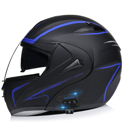 TUGEND Elektrische Motorrad männer und frauen Bluetooth Helm Doppel Spiegel Winter Helm