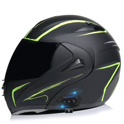 TUGEND Elektrische Motorrad männer und frauen Bluetooth Helm Doppel Spiegel Winter Helm