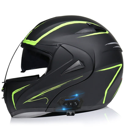 TUGEND Elektrische Motorrad männer und frauen Bluetooth Helm Doppel Spiegel Winter Helm