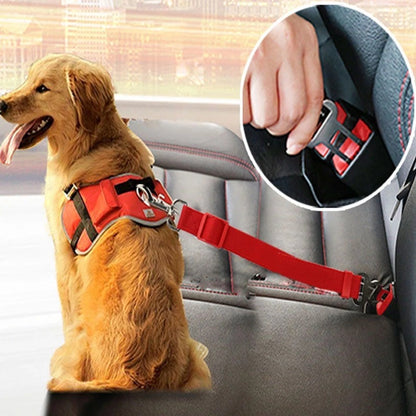 Verstellbarer Sicherheitsgurt für Haustiere, Katzen, Hunde, Auto, Haustiersitz, Fahrzeug, Hundegeschirr, Leine, Clip, Sicherheitshebel, Traktion, Hundehalsbänder, Hundezubehör, Haustiere, Produkte