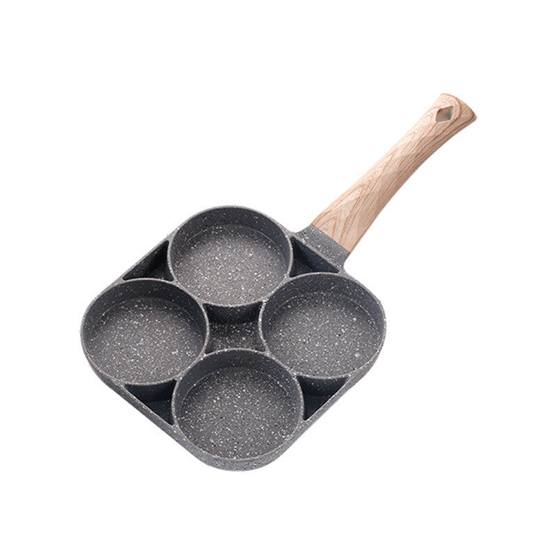 Two-hole three-in-one omelette pan with bacon steak pan