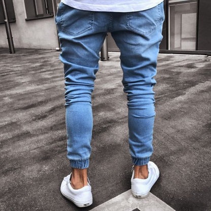 Jeans Herren Explosive Fashion Hellblau Skinny