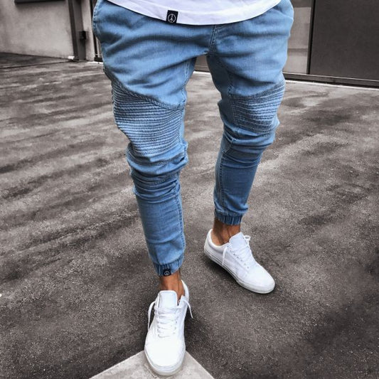 Jeans Herren Explosive Fashion Hellblau Skinny