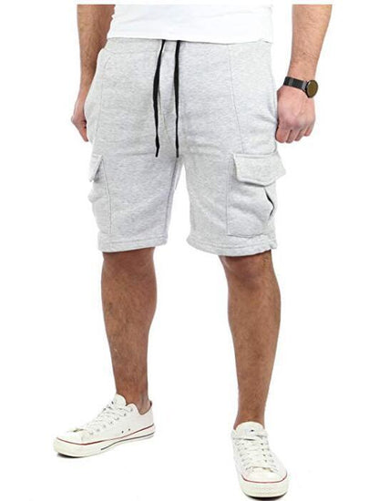 Sport Shorts männer Casual Hosen Sport Hosen Gestreiften Taschen Slim Fit