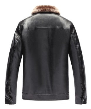 Men's Winter Leder Jacke