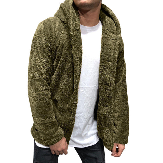 Men's sweater warm Hoodie sweater jacket