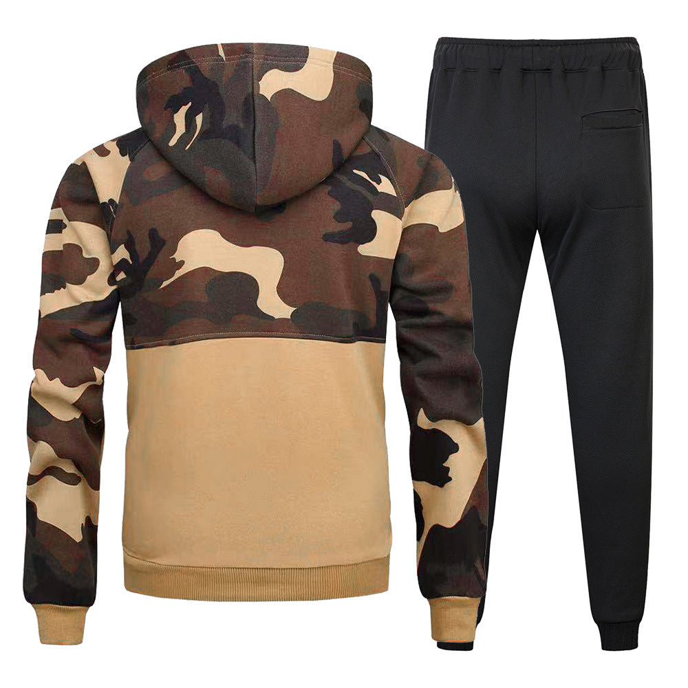 Camouflage Pullover Sweater Suite