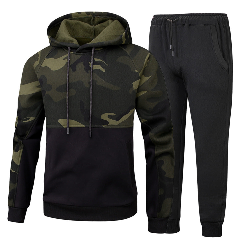 Camouflage Pullover Sweater Suite