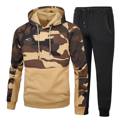 Camouflage Pullover Sweater Suite