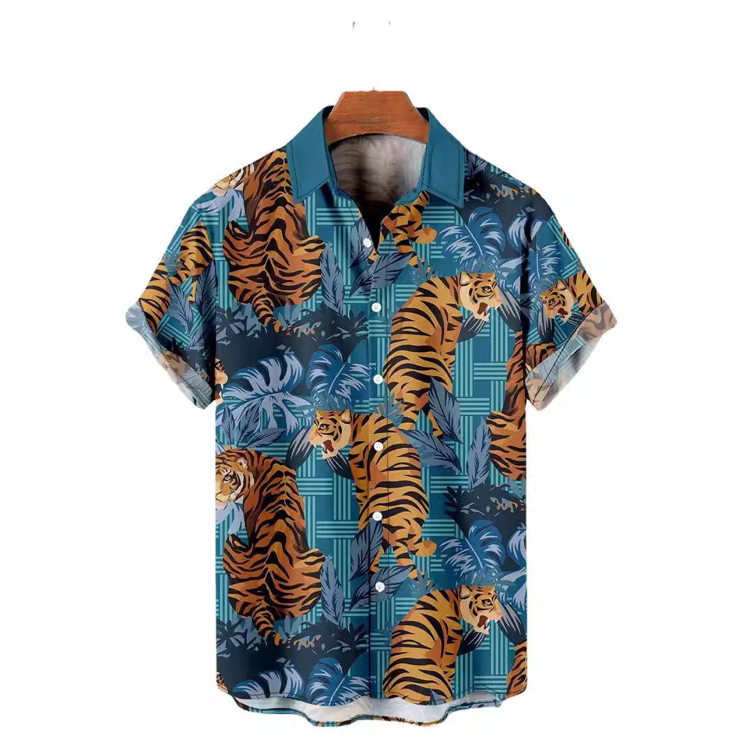 Sommer Casual Gedrucktes Hawaiianer Hemd