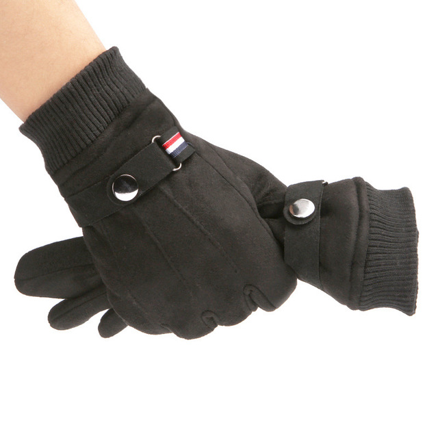 Suede Winter Men's Gloves