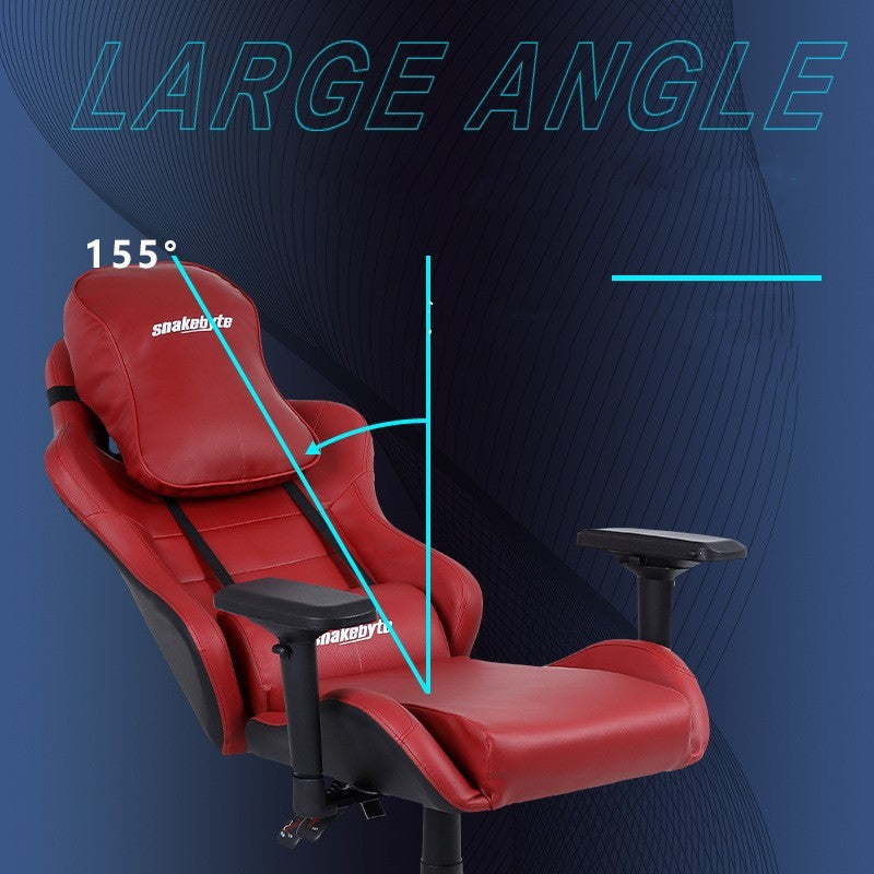 Kann sich bequem zu Hause auf den E-Sports-Stuhl legen