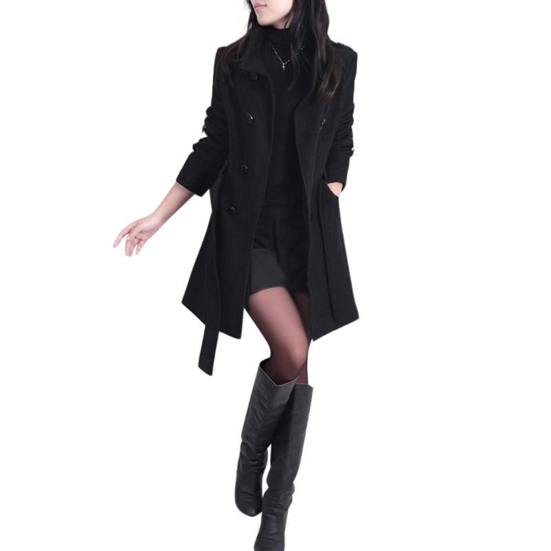 Trenchcoat aus Wollmantel