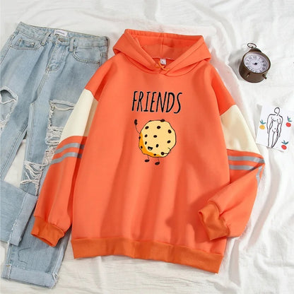 Sweater Color Matching Hoodie Jacket Top