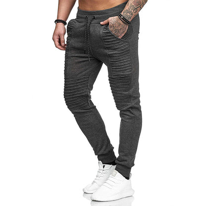 Casual sports trousers men's trousers hip hop striped fitness trousers