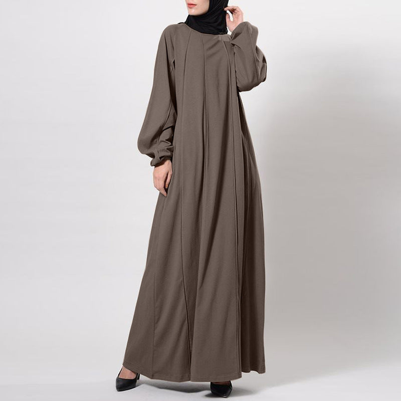 Einfarbiges Kleid/Muslimische Lose Robe