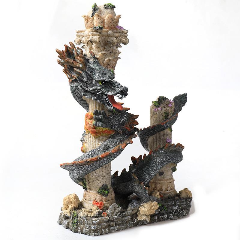 Creative Oriental Dragon Ornament Characteristic Aquarium Simulation Landscape