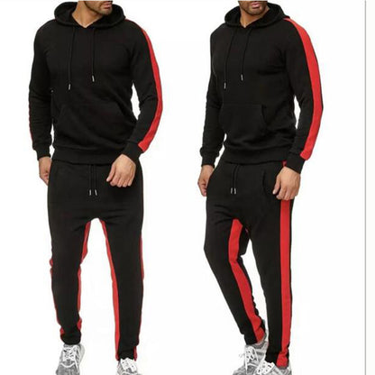 Contrast and stitching sportswear set