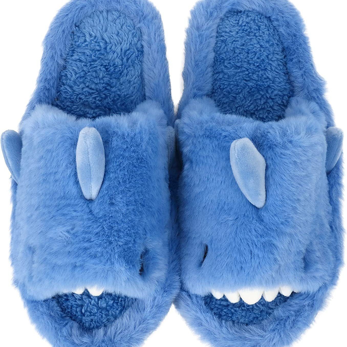 Winter Couple Household Indoor Shark Cotton Slippers Female