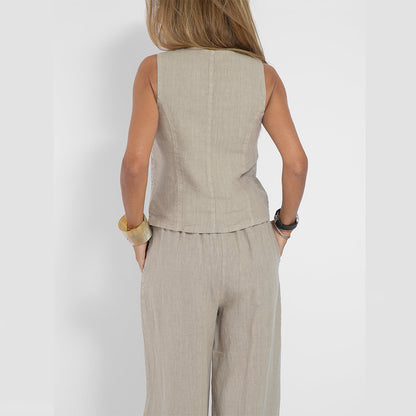 Sommer Vest Suits V-neck