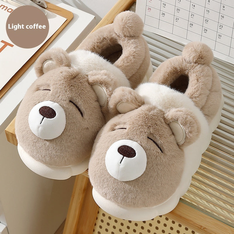 Bear Cute Indoor Household Men's Plush Warm