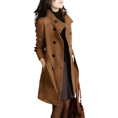 Trenchcoat aus Wollmantel