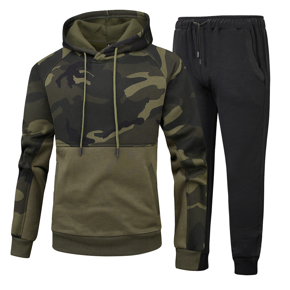 Camouflage Pullover Sweater Suite