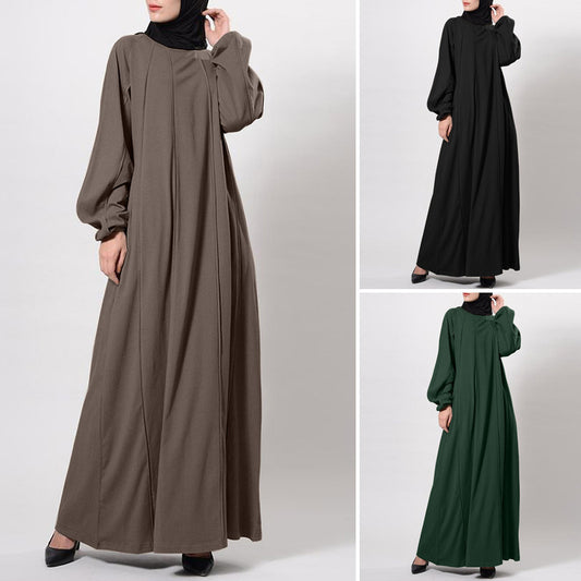 Einfarbiges Kleid/Muslimische Lose Robe