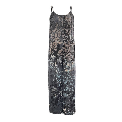 Modischer Camisole-Overall mit Batikmuster für Damen