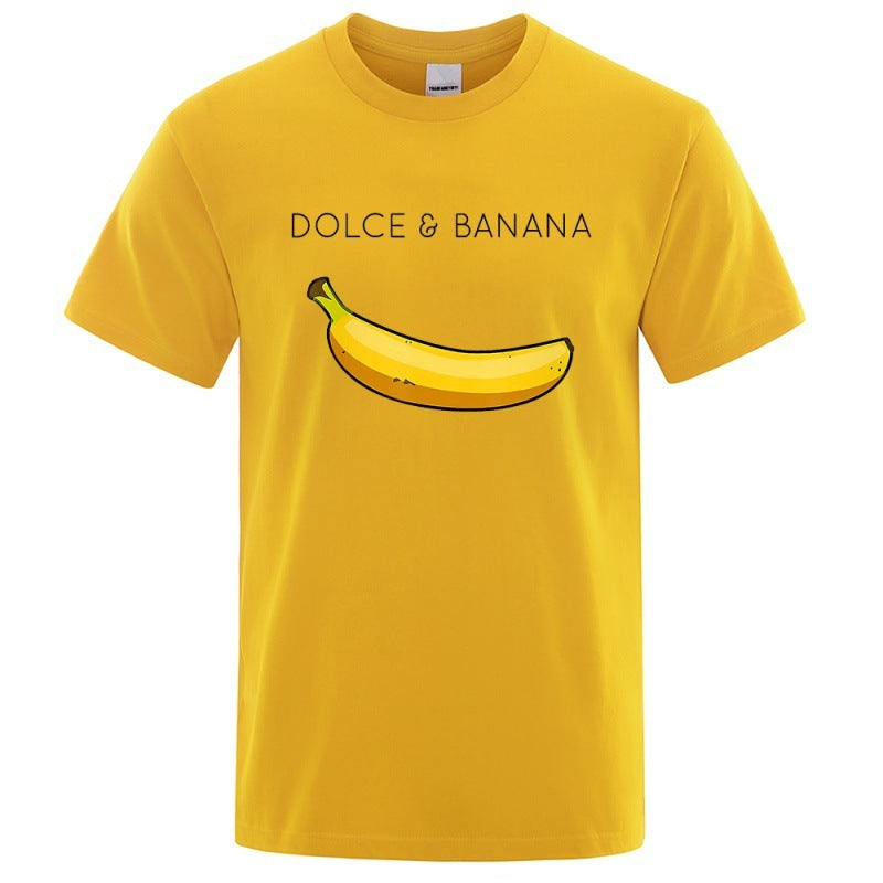 Dolce Banana Fashion Print Herren T-Shirts