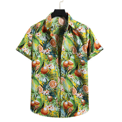 Herrenhemd Hawaii Revers