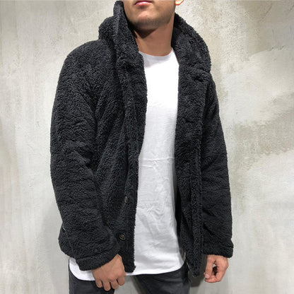 Men's sweater warm Hoodie sweater jacket