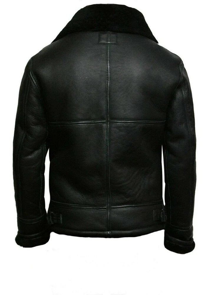 Men's Kunstleder Jacke Lapel